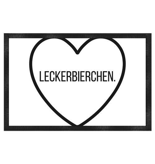 UNDRSTMNT Lecker Bierchen - Fußmatte 60x40cm