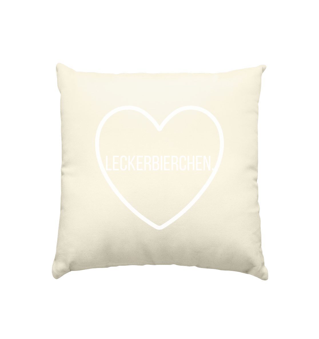 UNDRSTMNT Lecker Bierchen Kollektion - Kissen natur 40x40cm