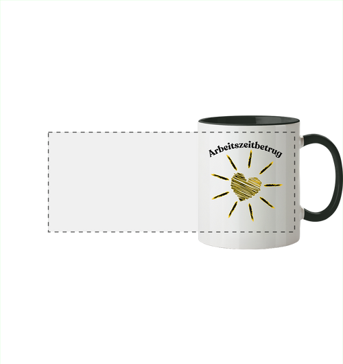 Arbeitszeitbetrug Kollektion - Panorama Tasse zweifarbig