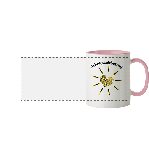 Arbeitszeitbetrug Kollektion - Panorama Tasse zweifarbig
